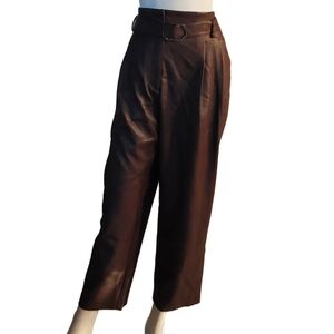 BCBGMAXAZRIA NWT $228 LEATHERETTE WOMEN'S PANTS SIZE XL